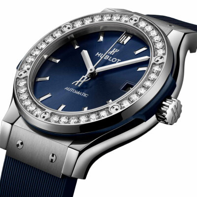 Hublot Classic Fusion Titanium Blue Diamonds 38mm watch