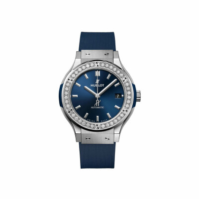 Hublot Classic Fusion Titanium Blue Diamonds 38mm watch