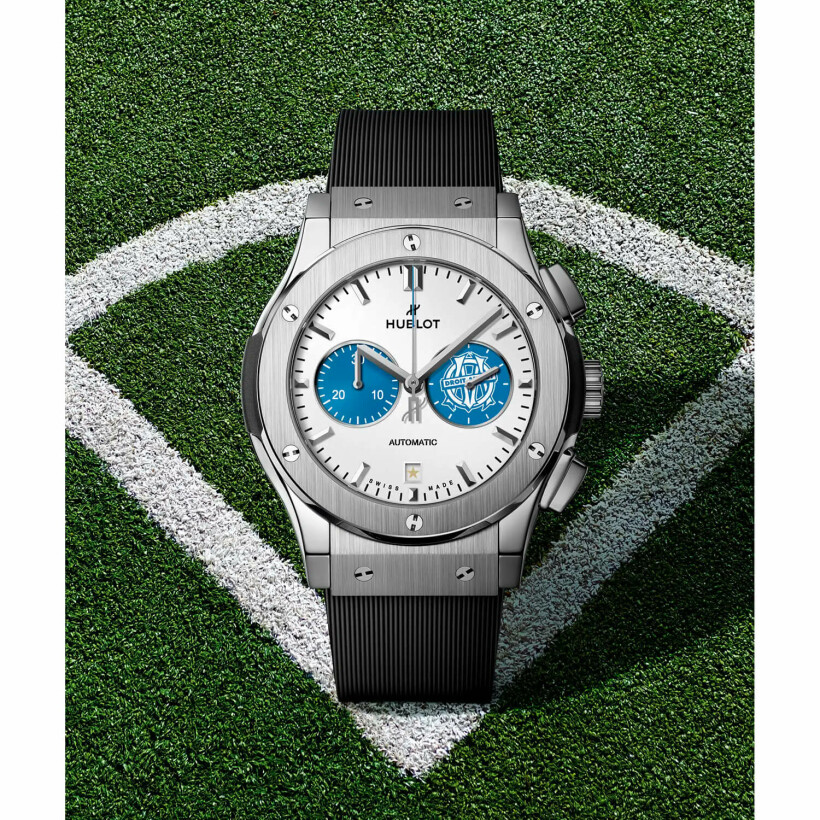 Hublot Classic Fusion Titanium Olympique de Marseille Limited Edition watch