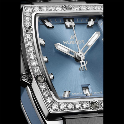 Montre Hublot Spirit of Big Bang Steel Coal Blue Diamonds