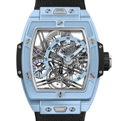 Montre Hublot Spirit of Big Bang Tourbillon 5-Day Power Reserve Sky Blue Ceramic