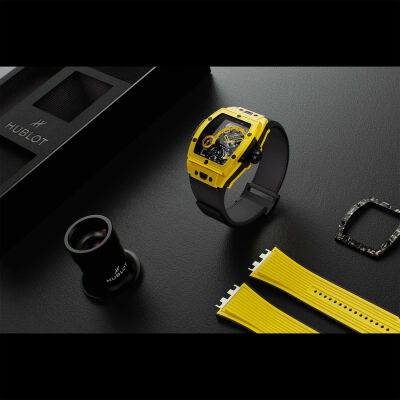 Montre Hublot Spirit of Big Bang Tourbillon 5-Day Power Reserve Yellow Magic