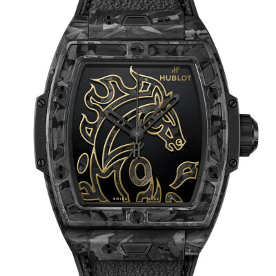 Montre Hublot Spirit of Big Bang Year of the Horse Frosted Carbon