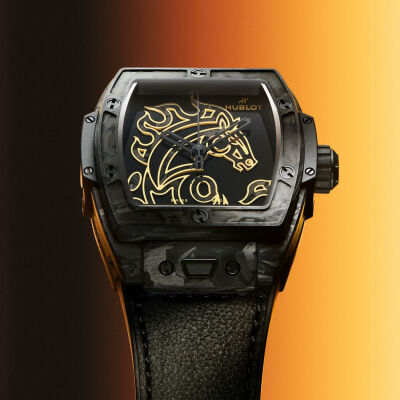 Montre Hublot Spirit of Big Bang Year of the Horse Frosted Carbon