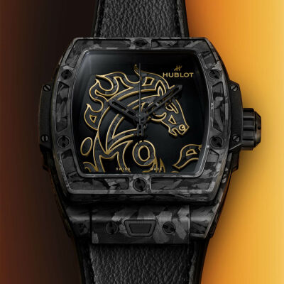 Montre Hublot Spirit of Big Bang Year of the Horse Frosted Carbon