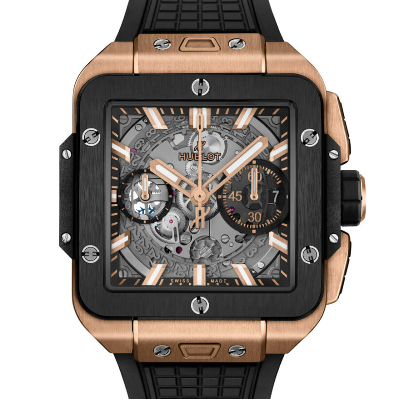 Montre Hublot Square Bang Unico King Gold Ceramic 42mm