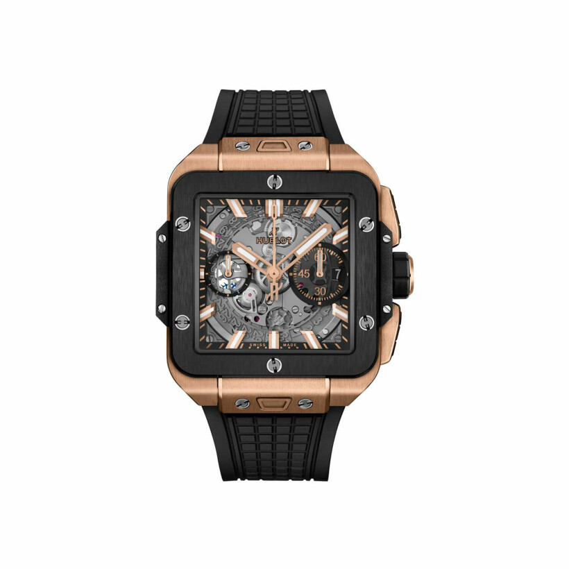 Montre Hublot Square Bang Unico King Gold Ceramic 42mm