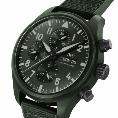 Montre IWC Schaffhausen Montre d'Aviateur Chronographe TOP GUN Edition Woodland