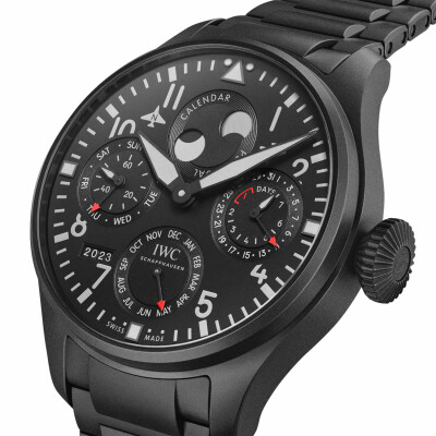 IWC Schaffhausen Big Pilot's Watch Perpetual Calendar TOP GUN Ceratanium®