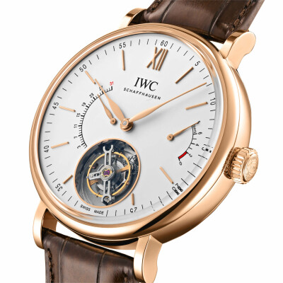 IWC Schaffhausen Portofino Hand-Wound Tourbillon Retrograde Uhr