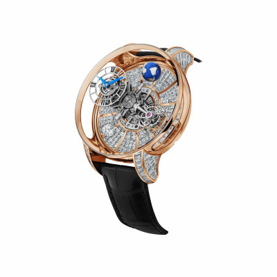 Montre Jacob & Co Astronomia Sky Gravitational Triple-Axis Flying Tourbillon Baguette Celestial Panorama Édition Limitée