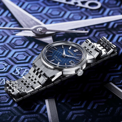Montre King Seiko KSK Automatique Bleu Kameido SJE105J1