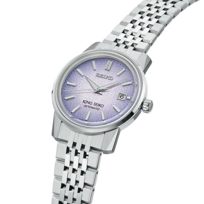 Montre King Seiko KSK Automatique Violet Glycine SJE107J1