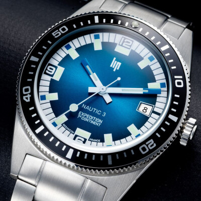 Montre Lip Nautic 3 Expédition 7ème Continent 670096 Édition Limitée