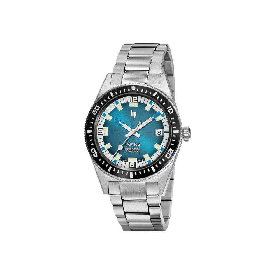 Montre Lip Nautic 3 Expédition 7ème Continent 670096 Édition Limitée