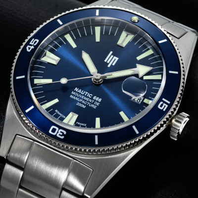 Montre Lip Nautic 666 Automatique Manufacture 39mm 676052