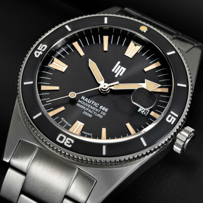 Montre Lip Nautic 666 Automatique Manufacture 39mm 676053