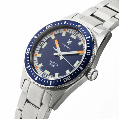Montre Lip Nautic 3 Quartz 200M 39mm 671862