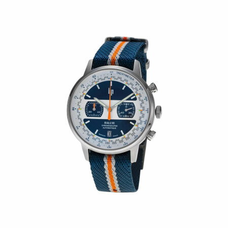 Montre Lip Rallye 42mm Chrono Auto Jacquard 671823 Édition Limitée