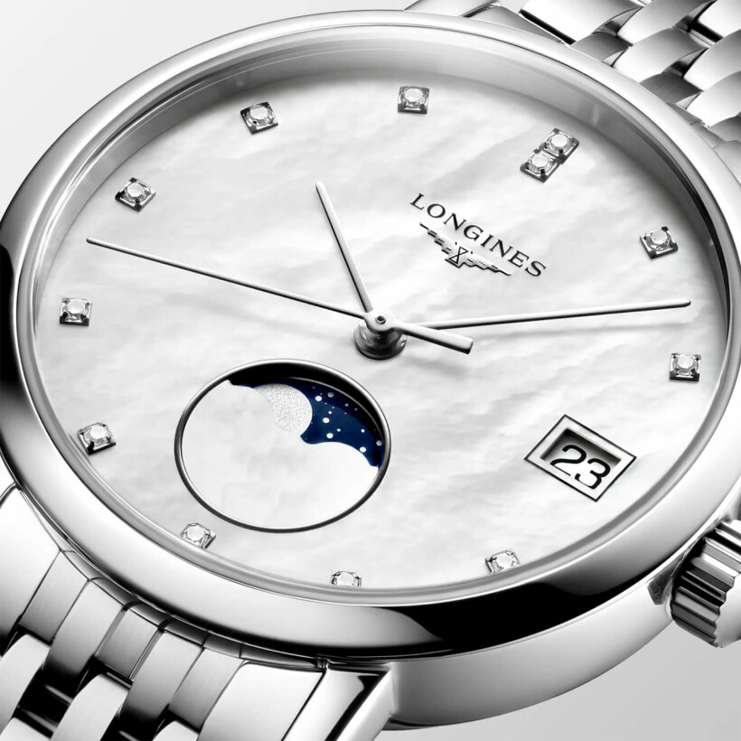 Montre Longines Elegant Collection Moonphase L4.330.4.87.6