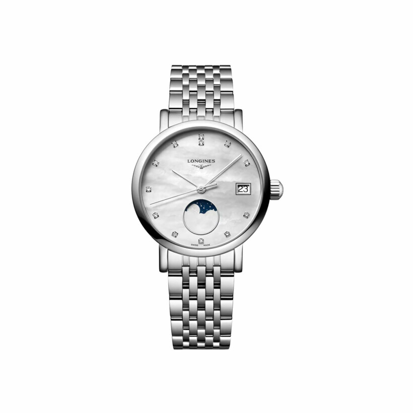 Montre Longines Elegant Collection Moonphase L4.330.4.87.6