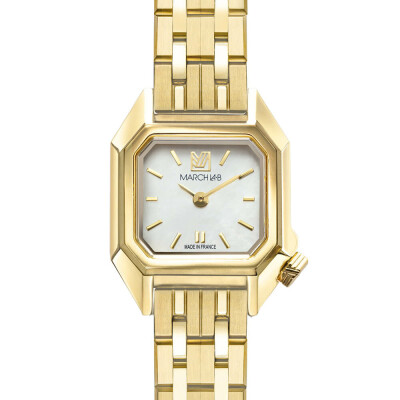 Montre MARCH LA.B MINI MANSART Electrique - Continental - Acier doré