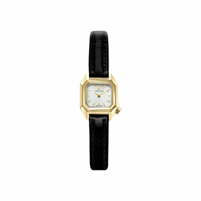 Montre MARCH LA.B MINI MANSART Electrique - Continental - Chevreau noir