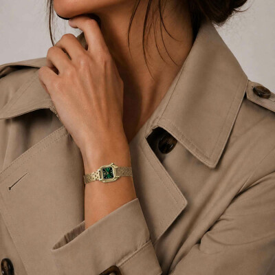 Montre MARCH LA.B MINI MANSART Electrique - Emerald - Acier doré