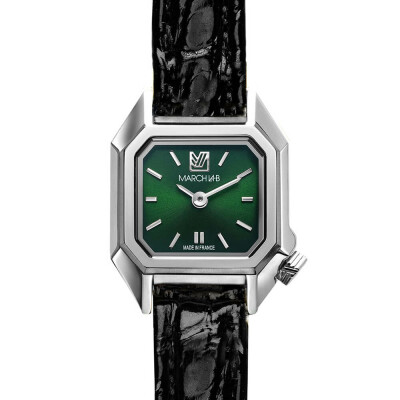 Montre MARCH LA.B MINI MANSART Electrique - Forest - Alligator noir