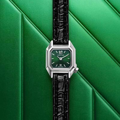 Montre MARCH LA.B MINI MANSART Electrique - Forest - Alligator noir
