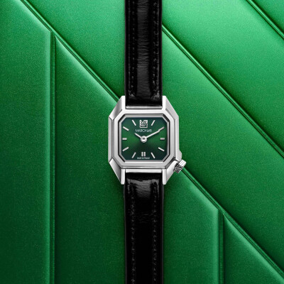 Montre MARCH LA.B MINI MANSART Electrique - Forest - Chevreau noir