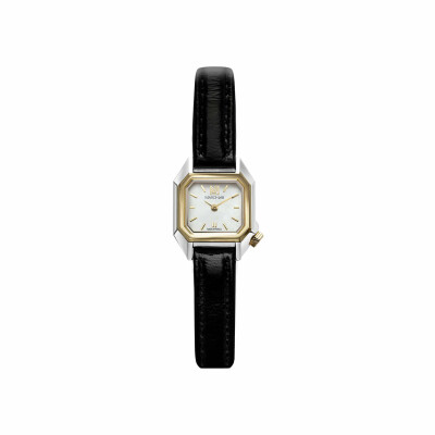 Montre MARCH LA.B MINI MANSART Electrique - Nacre - Chevreau noir