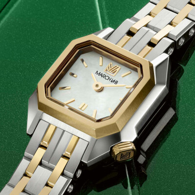Montre MARCH LA.B MINI MANSART Electrique - Nacre - Acier Bicolore