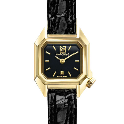 Montre MARCH LA.B MINI MANSART Electrique - Supreme - Alligator noir