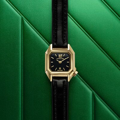 Montre MARCH LA.B MINI MANSART Electrique - Supreme - Chevreau noir