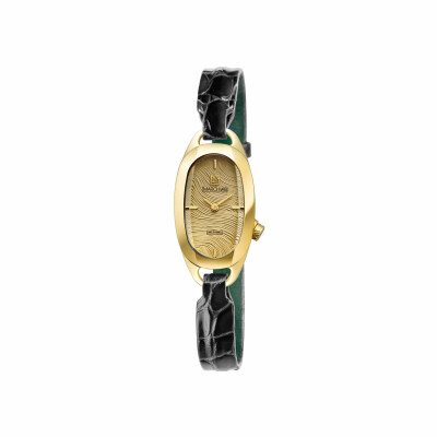 Montre MARCH LA.B OBLONGUE Electrique - Drapée Gold - Alligator noir