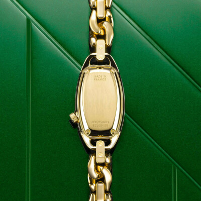 Montre MARCH LA.B OBLONGUE Electrique - Drapée Gold - Gourmette Acier dorée