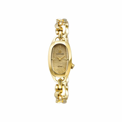 Montre MARCH LA.B OBLONGUE Electrique - Drapée Gold - Gourmette Acier dorée