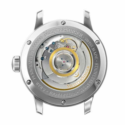 Montre MeisterSinger Perigraph 38mm - Ivoire