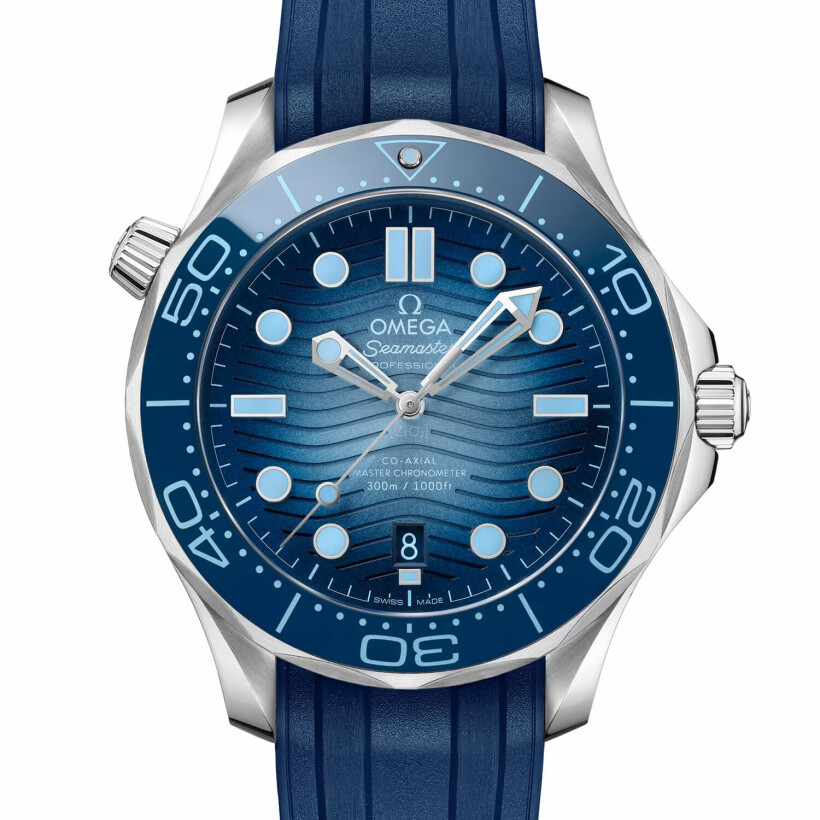 Omega Seamaster Diver 300M Co-Axial Master Chronometer 42mm Summer Blue watch