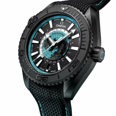 Montre OMEGA Seamaster Planet Ocean 600M Co-Axial Master Chronometer GMT Worldtimer 45,5mm 21592462201006