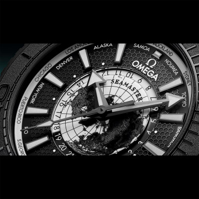 OMEGA Seamaster Planet Ocean 600M Co-Axial Master Chronometer GMT Worldtimer watch 45.5mm