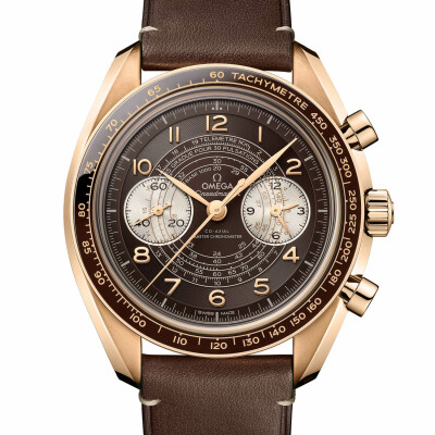 OMEGA Speedmaster  Chronoscope  Co-axial master Chronometer  Bronze Gold Chronograph 43mm watch