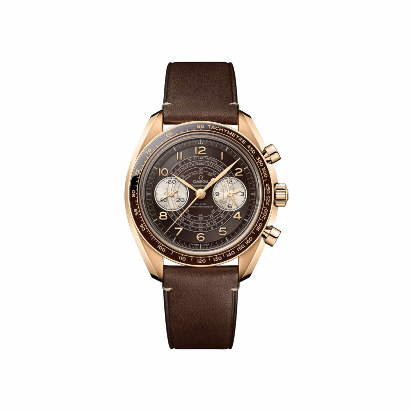 OMEGA Speedmaster  Chronoscope  Co-axial master Chronometer  Bronze Gold Chronograph 43mm watch