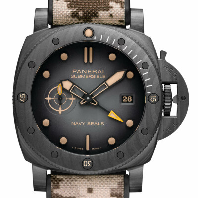 Montre Panerai Submersible Navy SEALs GMT Carbotech™