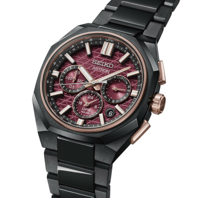 Seiko Astron Quartz Chronograph Solar GPS Dual Time Crystal Formation Limited Edition HAB006J1 watch