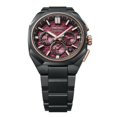 Seiko Astron Quartz Chronograph Solar GPS Dual Time Crystal Formation Limited Edition HAB006J1 watch