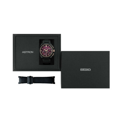 Seiko Astron Quartz Chronograph Solar GPS Dual Time Crystal Formation Limited Edition HAB006J1 watch