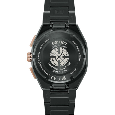 Seiko Astron Quartz Chronograph Solar GPS Dual Time Crystal Formation Limited Edition HAB006J1 watch