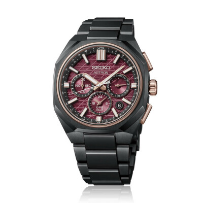 Seiko Astron Quartz Chronograph Solar GPS Dual Time Crystal Formation Limited Edition HAB006J1 watch